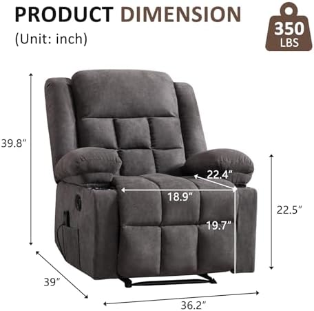EBELLO Manual Recliner Chair for Adults - Image 2