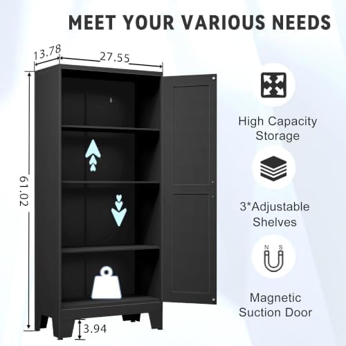 GAIOUS 61.02" Kitchen Pantry Cabinet - Image 2