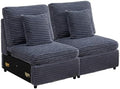 ORRD Modern Middle Armless Sofa Seat Set of 2 by ORRD