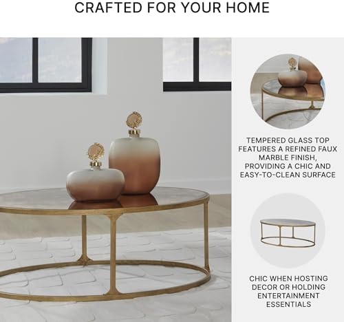 Signature Design by Ashley Oval Coffee Table - Image 5