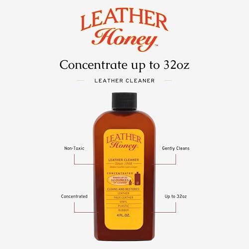 Leather Honey Leather Cleaner Concentrate — Non-Toxic Formula Makes 32oz. - Image 3