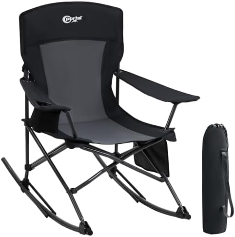 Portal Outdoor Rocking Camping Chair Folding Portable Rocker by PORTAL