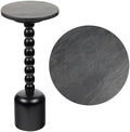 JONATHAN Y Turner 24.5" Round Marble Mango Wood Drink Table by JONATHANY