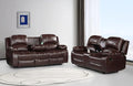 Betsy Furniture 2PC Faux Leather Manual Reclining Couch Set, Living Room by BetsyFurniture