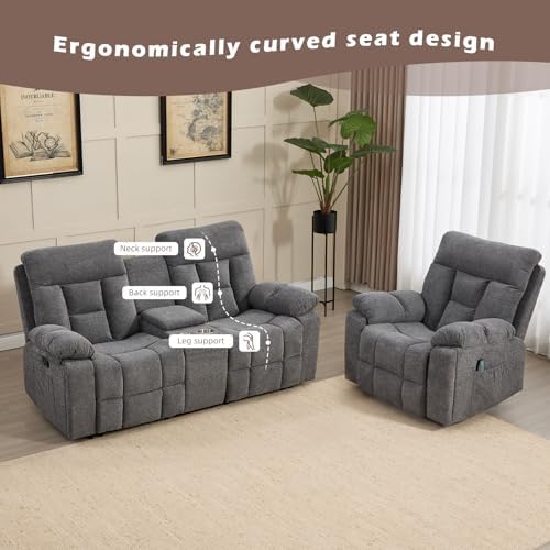 CANMOV Recliner Sofa Set, Power Lift Recliner - Image 4