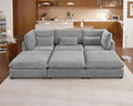 115" Oversized Chenille Modular Sectional Sofa Couches by CHICHOUSE