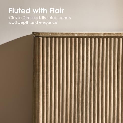 34" Fluted Sideboard Cabinet - Image 3