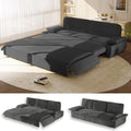 94.5" Sleeper Sofa Bed King Size, 3-in-1 Convertible Corduroy Couch by UPYOOE