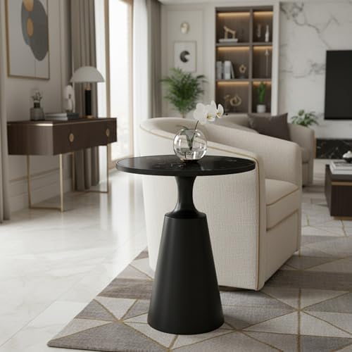 Merax 20" Modern Round Iron Side Table - Image 7