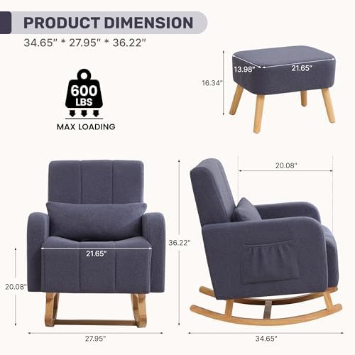 HCHAIRH Nursing Rocking Chair - Image 2