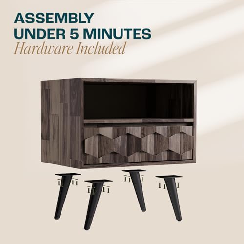 Bme Georgina Solid Wood Nightstand - Image 4