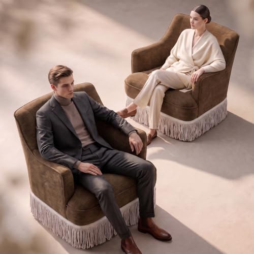 Hyfirm Set of 2 Vintage Accent Chair - Image 3