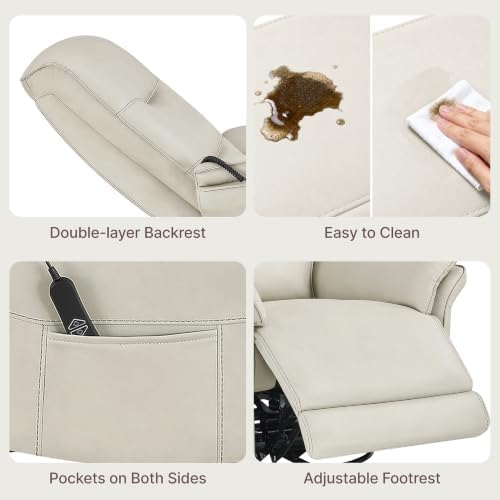 KISLOT Swivel Power Recliner Chair, Hand Remote - Image 6