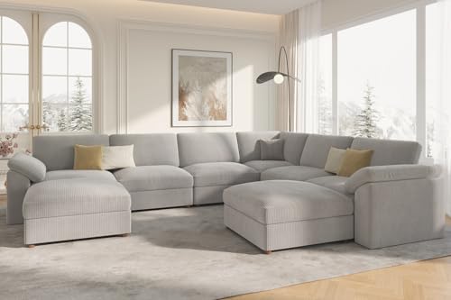 EASE MOOSE Oversized Sectional Modular Sofa, Large U Shape Sectional Couch Wide - Image 4