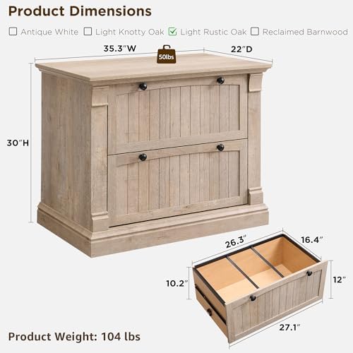 OKD Farmhouse Lateral File Cabinet - Image 2
