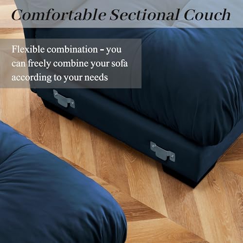Blue Ottoman for Modular Sectional Sofa, Single Sofa, Ottoman Seat for - Image 6