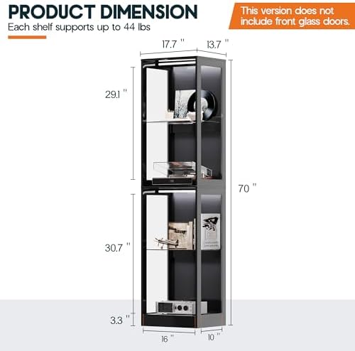 AMERLIFE 18-Inch RGB Open Display Cabinet - Image 2