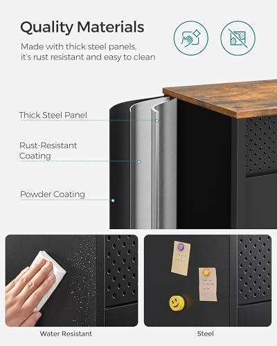 SONGMICS Set of 2 Storage Cabinet, Sideboard - Image 6