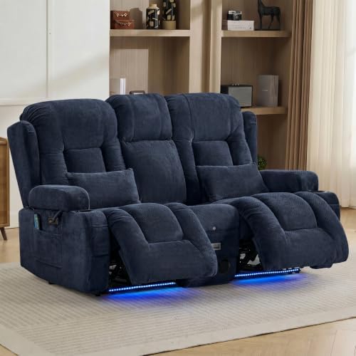 TUNYI Wall Hugger Loveseat Recliner Sofa by Becomesyourhomepartner