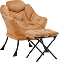 Lazy Chair with Ottoman, Comfy Reading Chair by Aunekiv