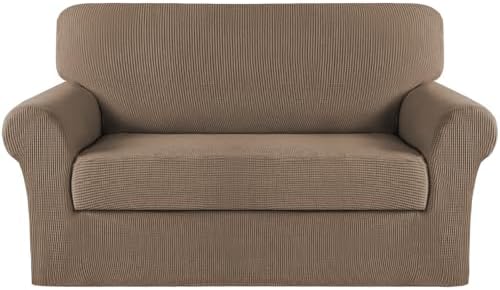 Turquoize Stretch Sofa Slipcover 2 Pieces Sofa Cover Couch Cover by Turquoize