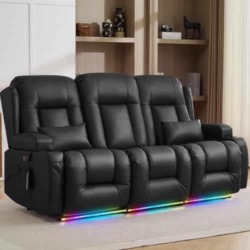 TUNYI Wall Hugger Loveseat Recliner Sofa by Becomesyourhomepartner