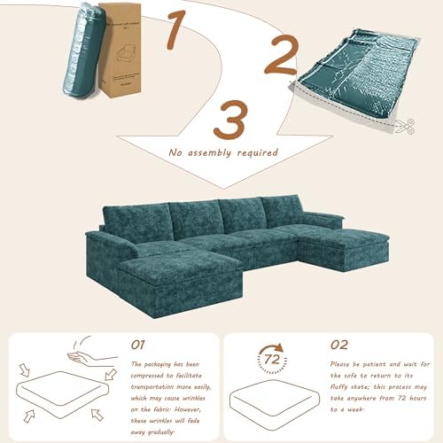 EASE MOOSE Boneless Couches for Living Room - Image 3