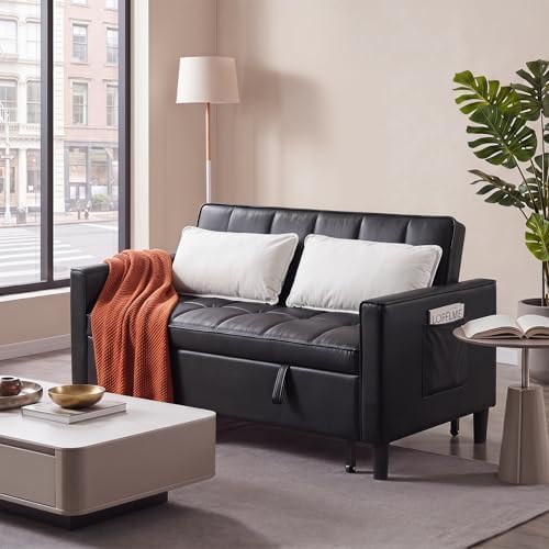 NicBex Leather Sleeper Sofa Bed - Image 3