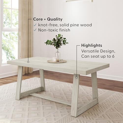 Plank+Beam Classic 72 Inch Dining Table, Rectangular - Image 3