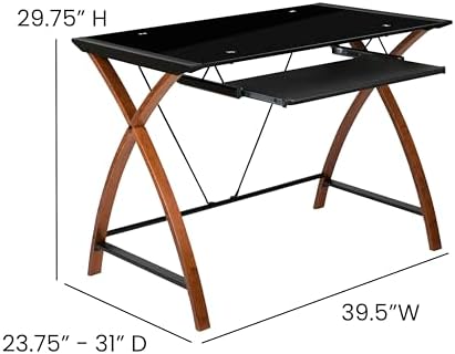 Flash Furniture Glass Computer Desk - Image 3