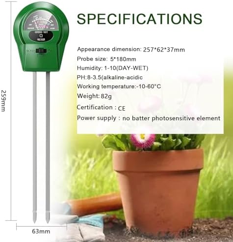2Pcs Soil Moisture Meter, 3 in 1 Moisture Meter - Image 6