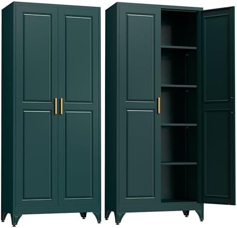 SteeLoong 75”Metal Pantry Storage Cabinet by Steeloong