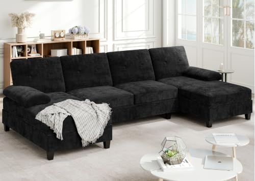 Sectional Couches for Living Room, 106 in U Shaped Couch Soft Sectional Sofa - Image 3
