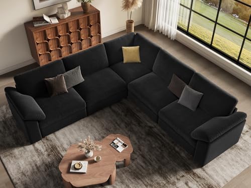 EASE MOOSE Large L Shape Sectional Couch, Oversized Modular Sectional Sofa - Image 3