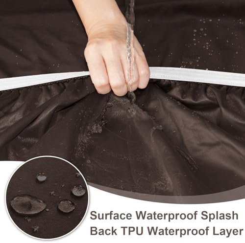 NAISI Waterproof Couch Cushion Covers Thick Velvet Fabric Washable Sofa - Image 3