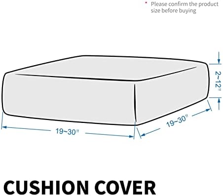 MAXIJIN Velvet Stretch Cushion Cover Fitted Couch Cushion Slipcovers 1 Pack Arm - Image 5