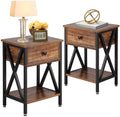VECELO Bedside Table Set of 2 by VECELO