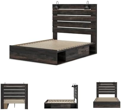 Signature Design by Ashley Drystan Queen Panel Bed, Rustic Brown - Image 6