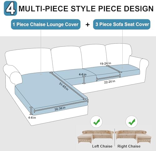 NAISI Waterproof Couch Cushion Covers Thick Velvet Fabric Washable Sofa - Image 4