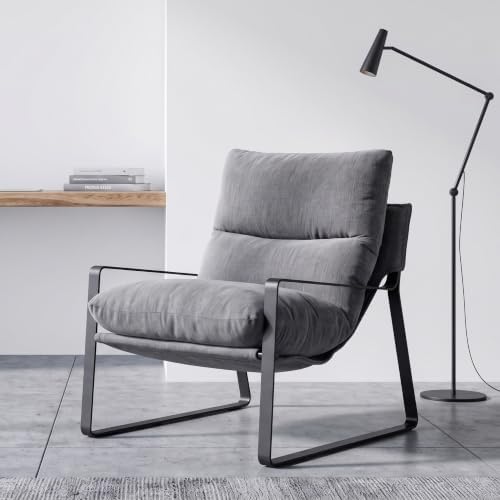 LukeAlon Modern Linen Accent Armchair by LukeAlon