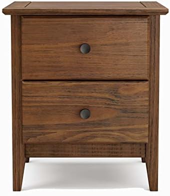 Grain Wood Furniture Greenport 2-Drawer Bedroom Nightstand, Solid Wood by GrainWoodFurniture