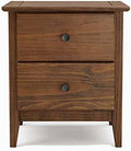 Grain Wood Furniture Greenport 2-Drawer Bedroom Nightstand, Solid Wood by GrainWoodFurniture