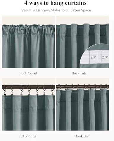StangH Dark Slate Velvet Curtains - Image 2