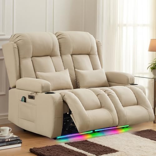 TUNYI Power Loveseat Recliner Sofa - Image 7