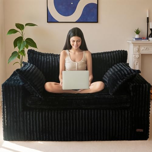 MAXYOYO Boneless Couch, 59-Inch Couch in a Box, Deep Loveseat by MAXYOYO