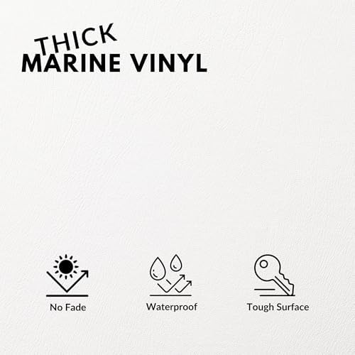 Marine Vinyl Fabric, Upholstery Faux Leather, Outdoor Boat Automotive, DIY and - Image 2