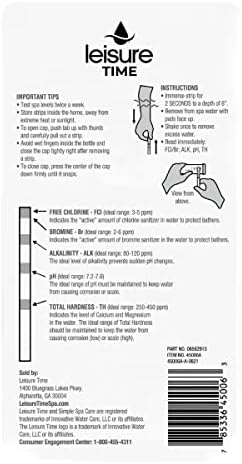 Leisure Time 45006A, Spa & Hot Tub Test Strips - Image 2