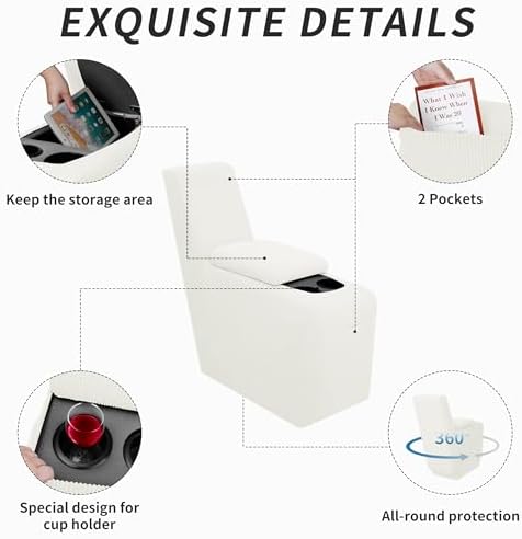 Easy-Going 2-Piece Recliner Console Cover - Image 3