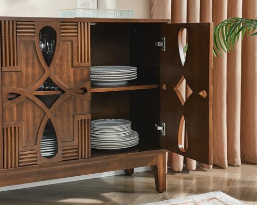 LKTART 60" Mid Century Modern Sideboard Buffet, Credenzas Storage Cabinet - Image 5