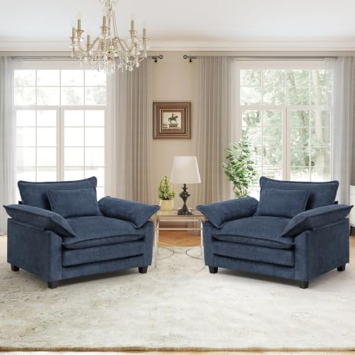 Oversized Accent Chairs Set of 2 by choairy